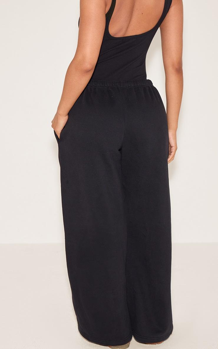 Pretty Little Thing Petite Black Prettylittlething Wide Leg Sweatpant