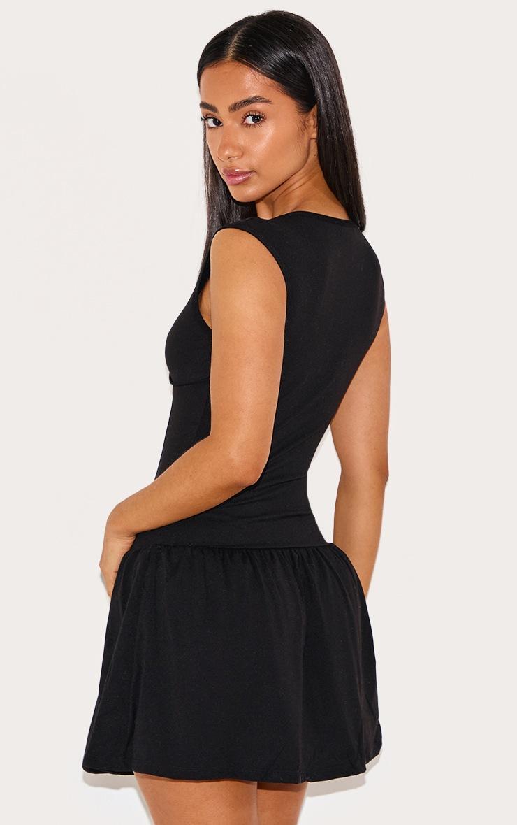 Pretty Little Thing Petite Black Snatched Sculpt Sleeveless Mini Dress