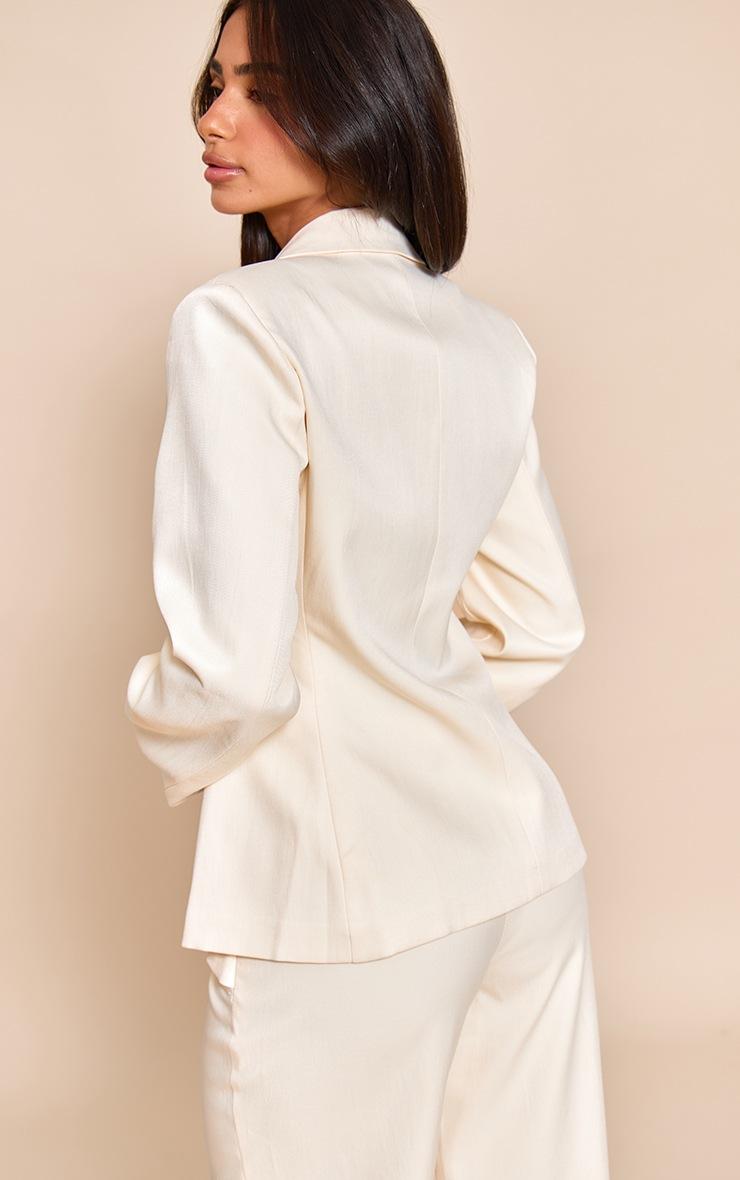 Pretty Little Thing Petite Buttercream Triple Button Blazer
