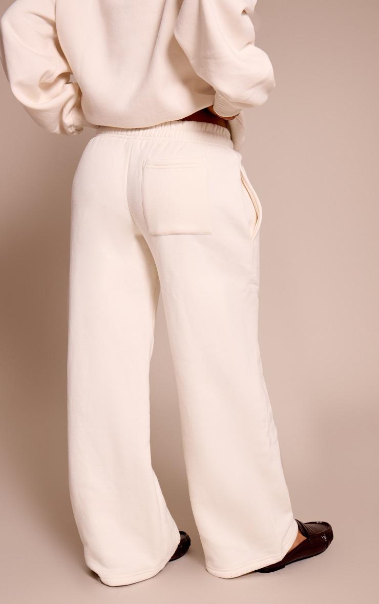 Pretty Little Thing Petite Cream Prettylittlething Straight Leg Sweatpants