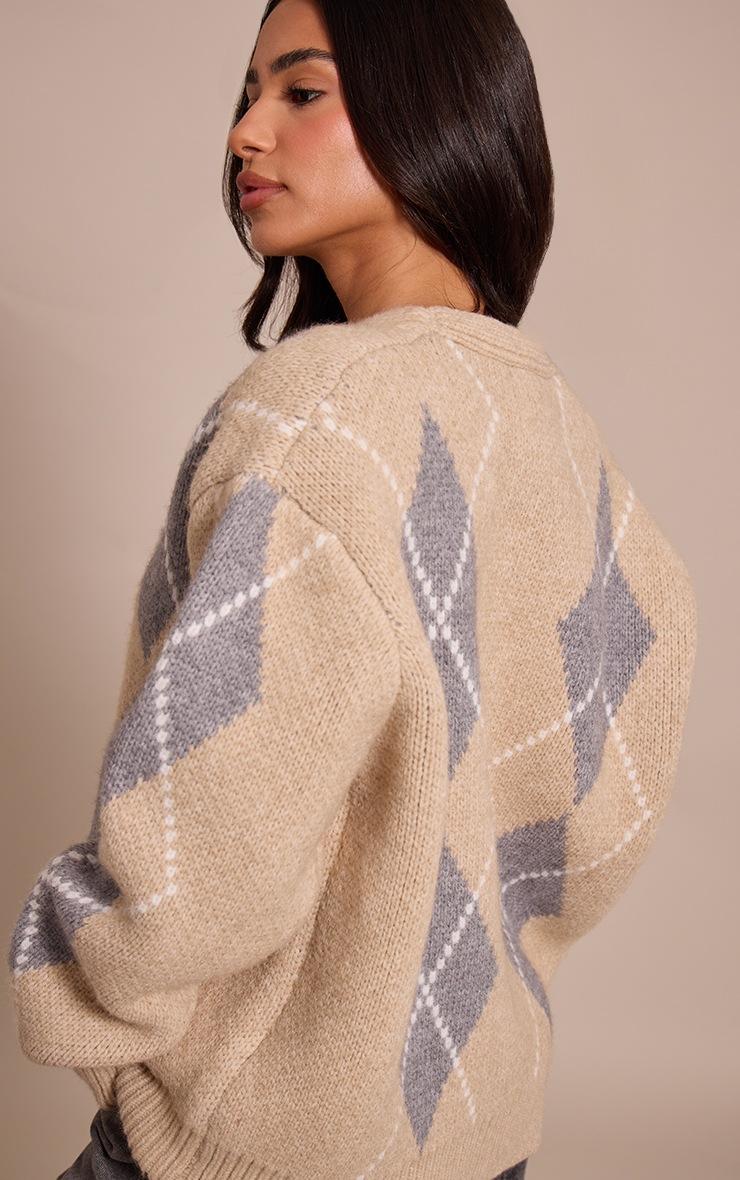 Pretty Little Thing Petite Grey Chunky Knitted Button Up Cardigan