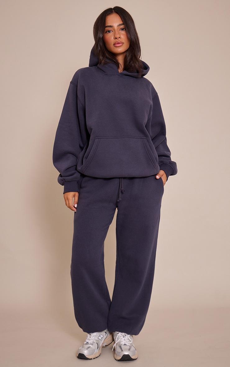 Pretty Little Thing Petite Navy Oversized Pull Over Hoodie