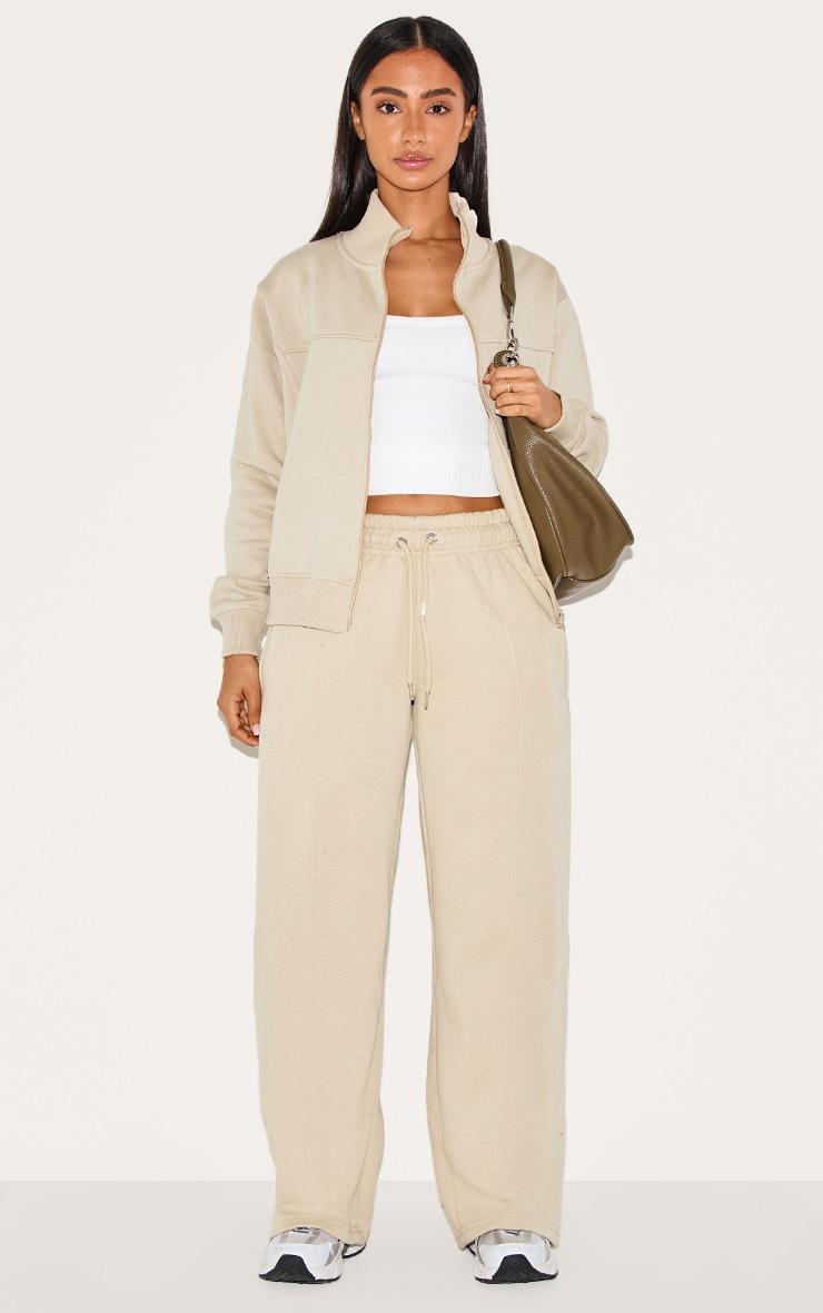 Pretty Little Thing Petite Pebble Seam Detail Straight Leg Sweatpants