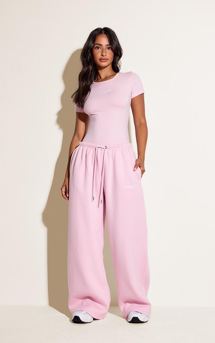 Pretty Little Thing Petite Pink Prettylittlething Short Sleeve Bodysuit