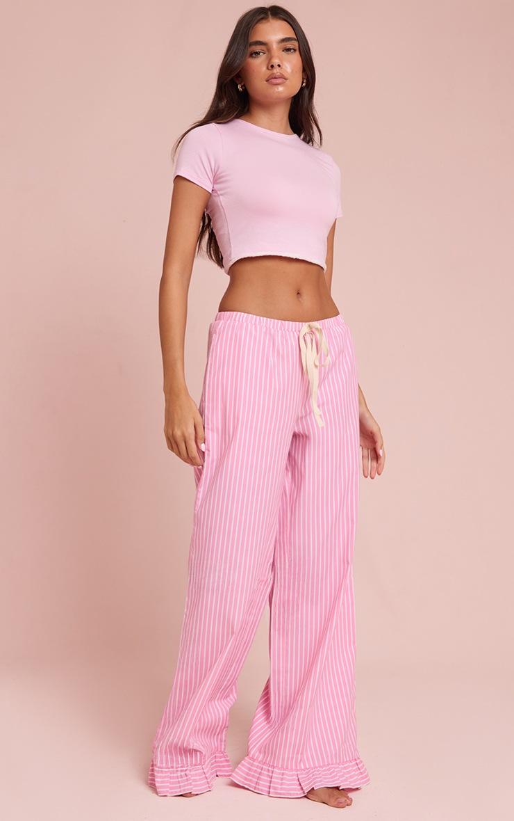 Pretty Little Thing Pink Pinstripe Pants with Contrast Ties