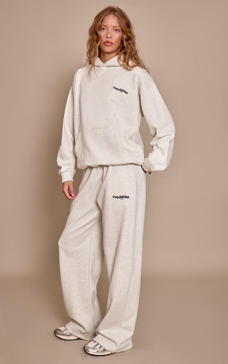 Pretty Little Thing PLT Ash Grey 440 GSM Heavyweight Cotton Loopback Hoodie