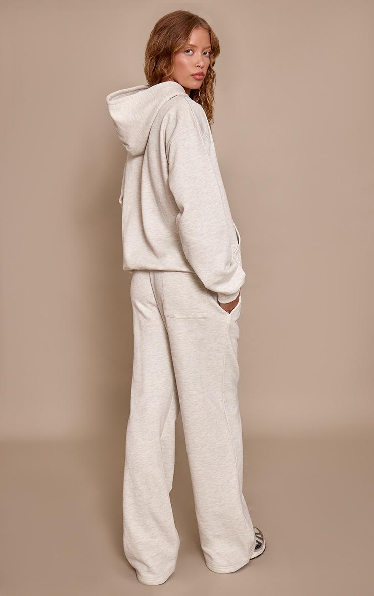 Pretty Little Thing PLT Ash Grey 440 GSM Heavyweight Cotton Loopback Straight Sweatpants