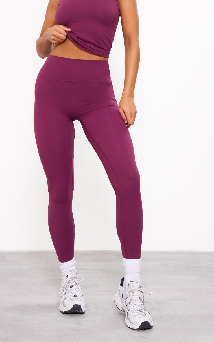 Pretty Little Thing Plum Sculpt High Waist Gym Legging