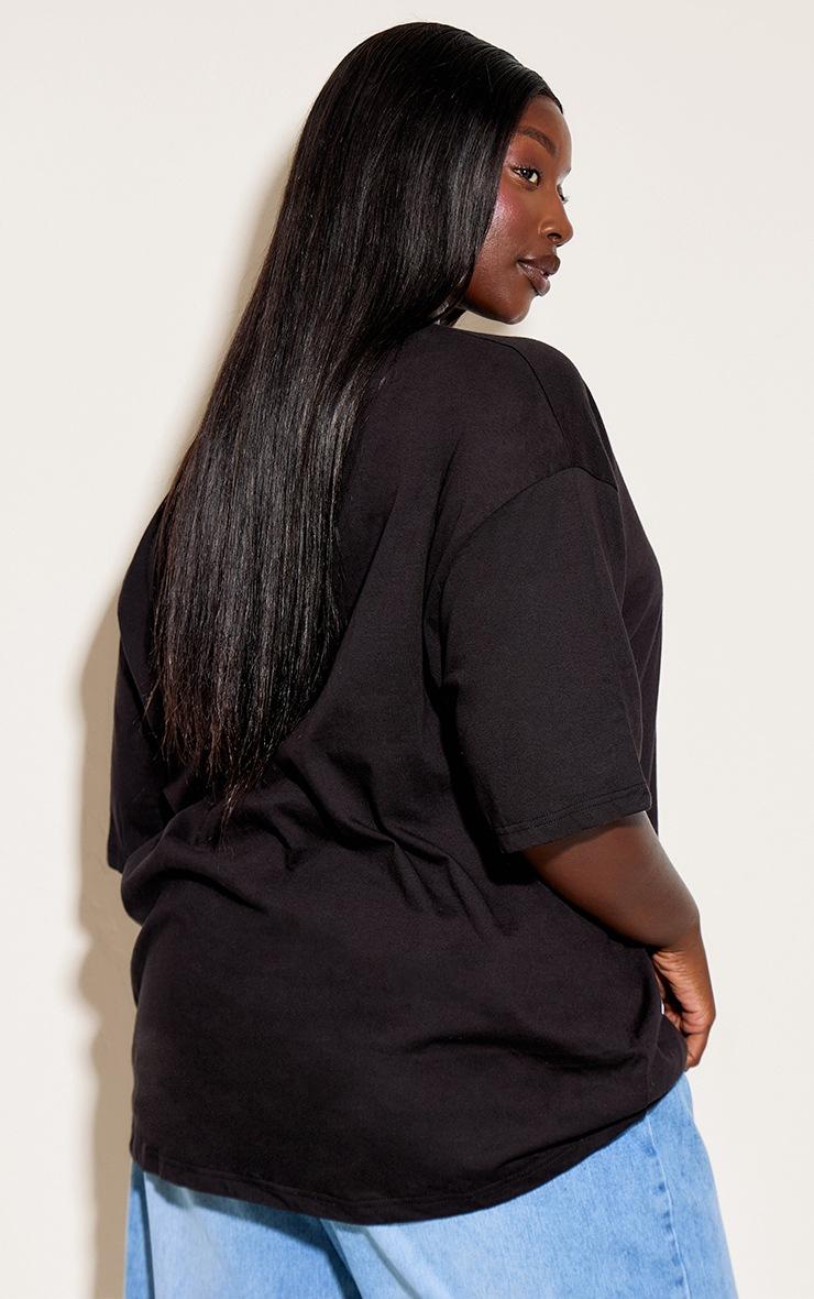 Pretty Little Thing Plus Black Prettylittlething Oversized T-Shirt