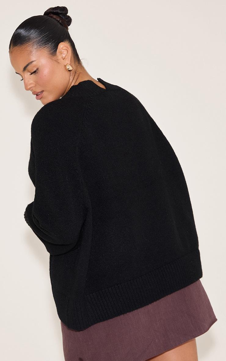 Pretty Little Thing Plus Black Turtleneck Knit Sweater