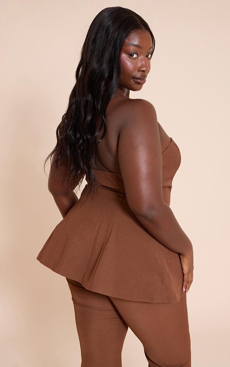 Pretty Little Thing Plus Chocolate Bandeau A-line Top