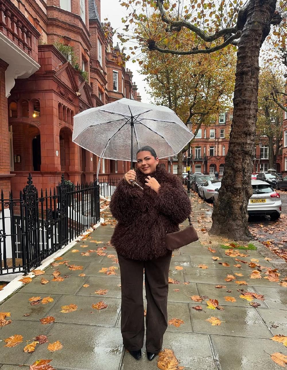 Pretty Little Thing Plus Chocolate Mongolian Fur Midi Coat