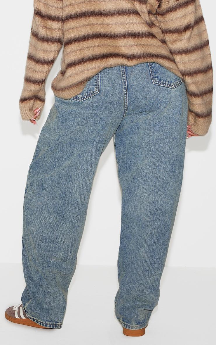 Pretty Little Thing Plus Vintage Wash Boyfriend Jeans