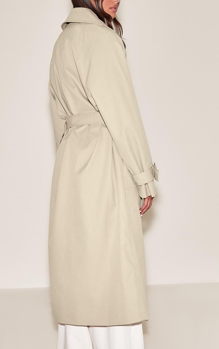 Pretty Little Thing Beige Batwing Trench Coat