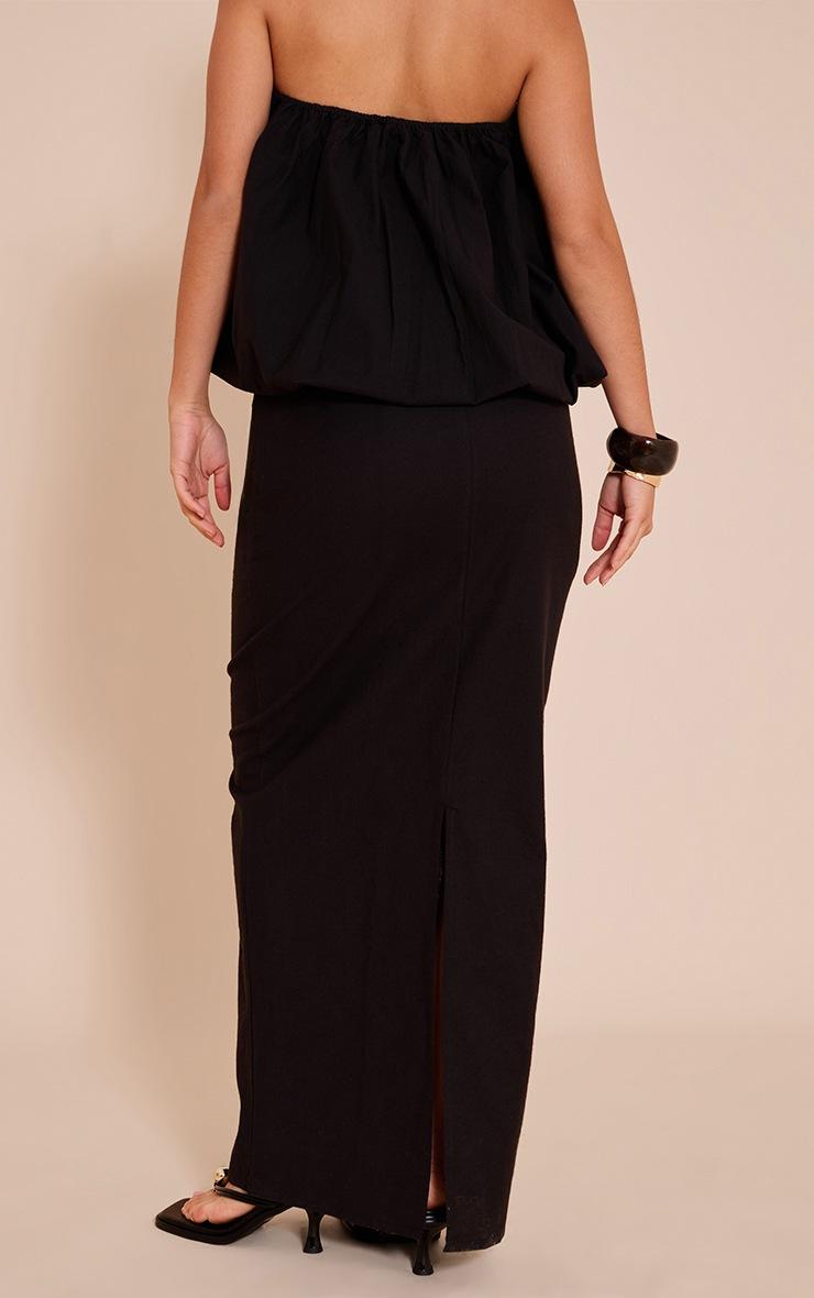 Pretty Little Thing Black A-line Maxi Skirt