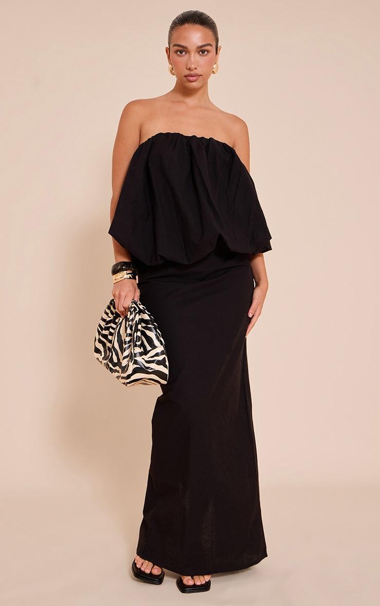 Pretty Little Thing Black A-line Maxi Skirt