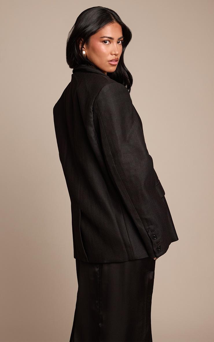 Pretty Little Thing Black Boyfriend Premium Blazer