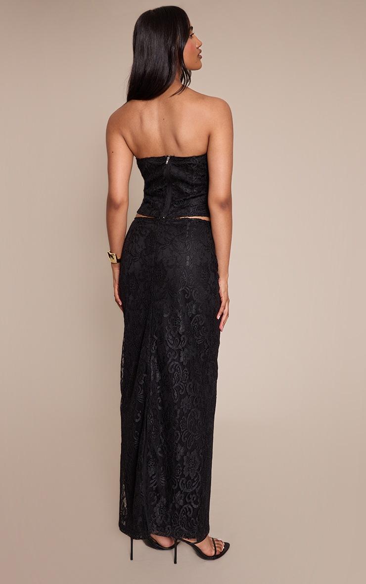 Pretty Little Thing Black Lace Maxi Skirt