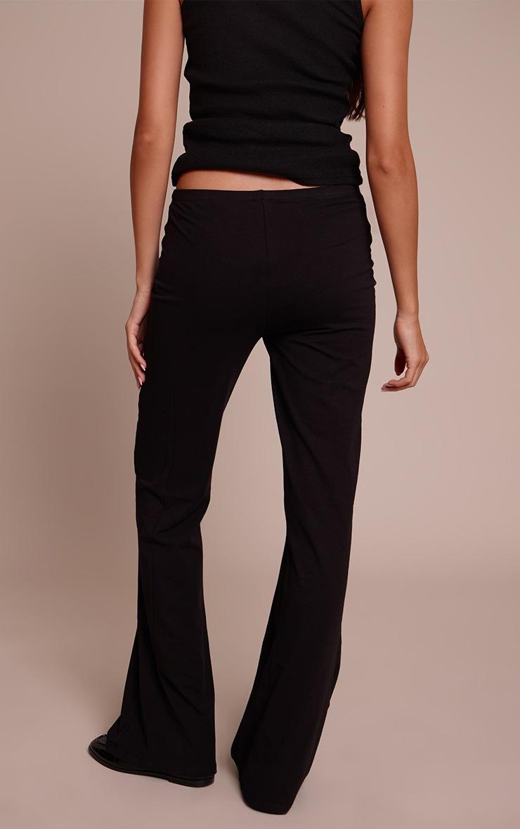 Pretty Little Thing Black Soft Cotton Flared Pants