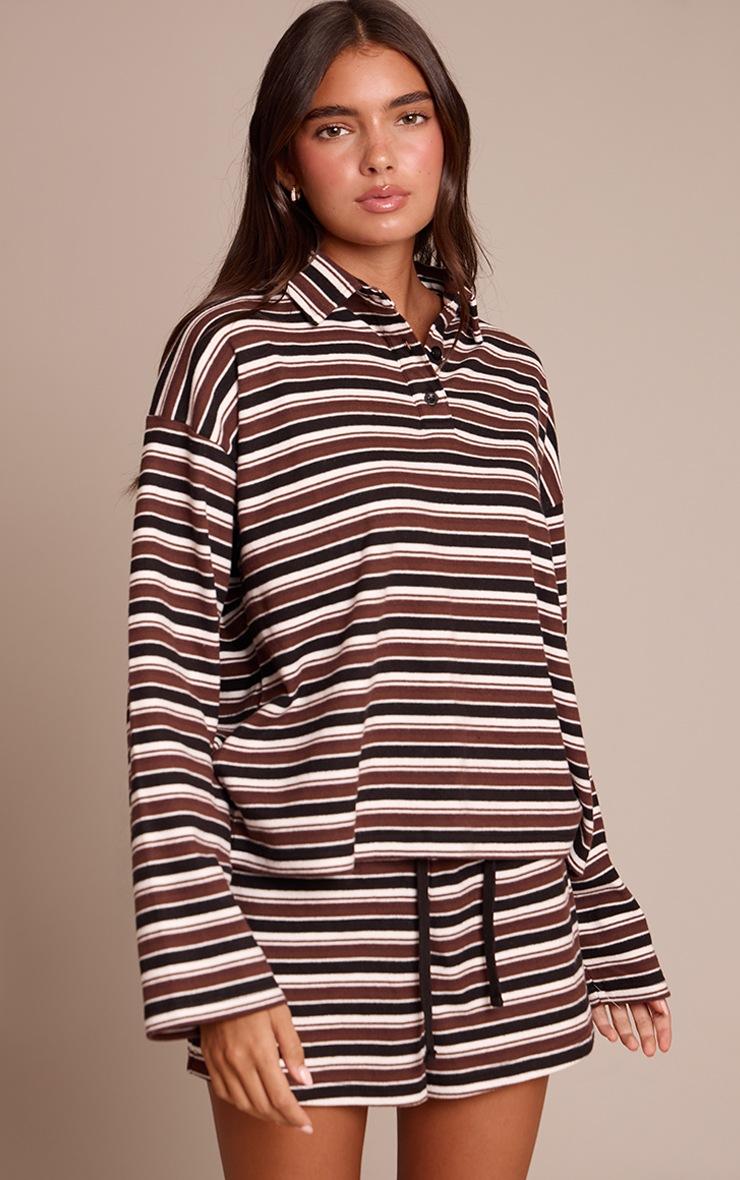 Pretty Little Thing Black Stripe Super Soft Shorts