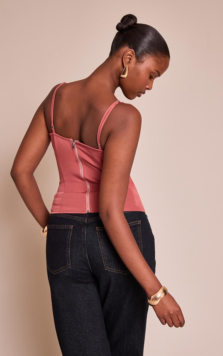Pretty Little Thing Blush Structured Corset Top