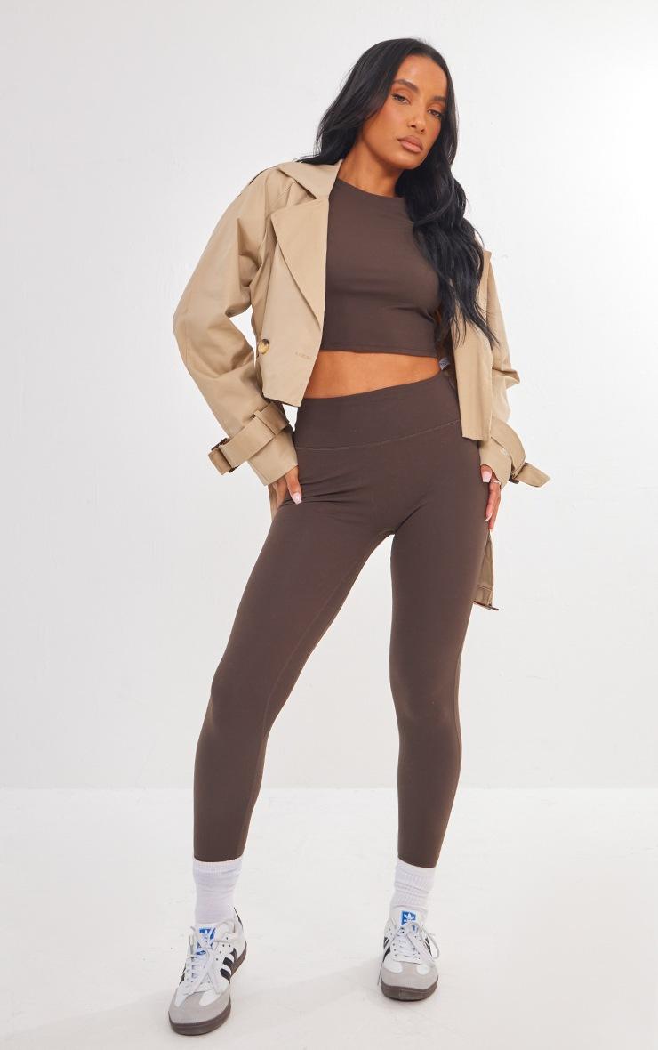 Pretty Little Thing Camel Cropped Trench Coat