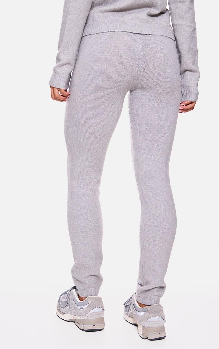 Pretty Little Thing Charcoal Basic Knit Leggings