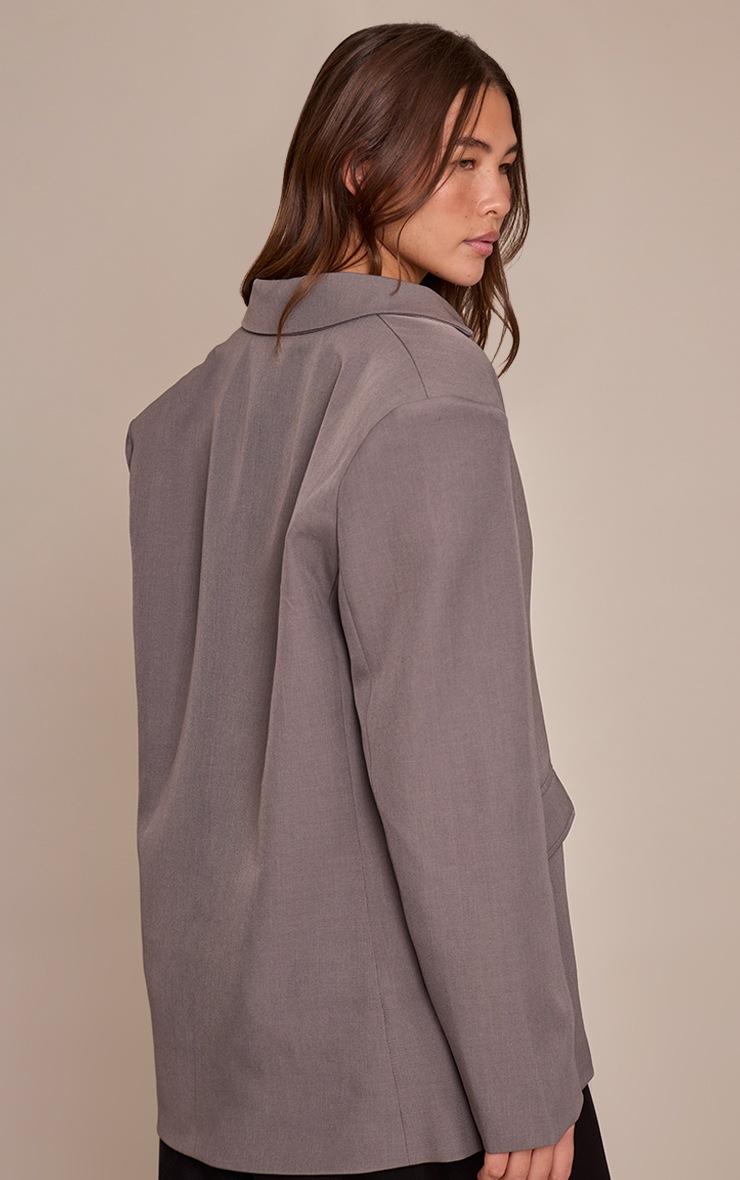 Pretty Little Thing Charcoal Oversized Blazer