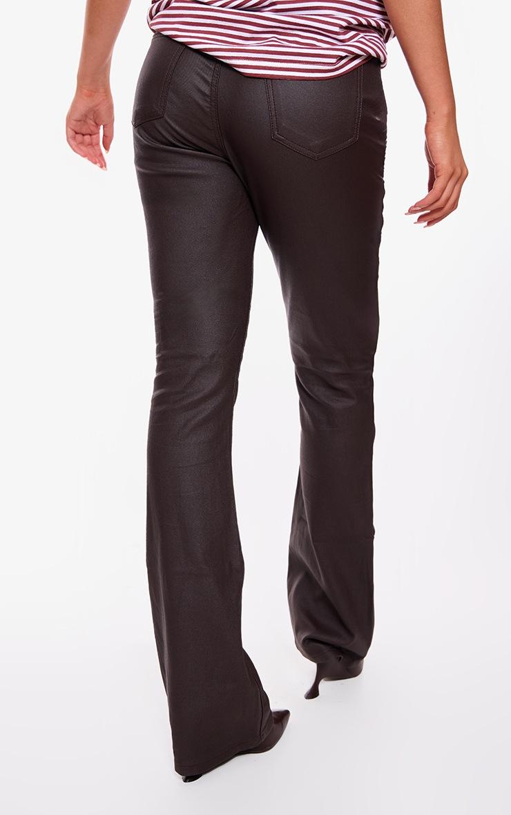 Pretty Little Thing Chocolate Coated Denim Flares