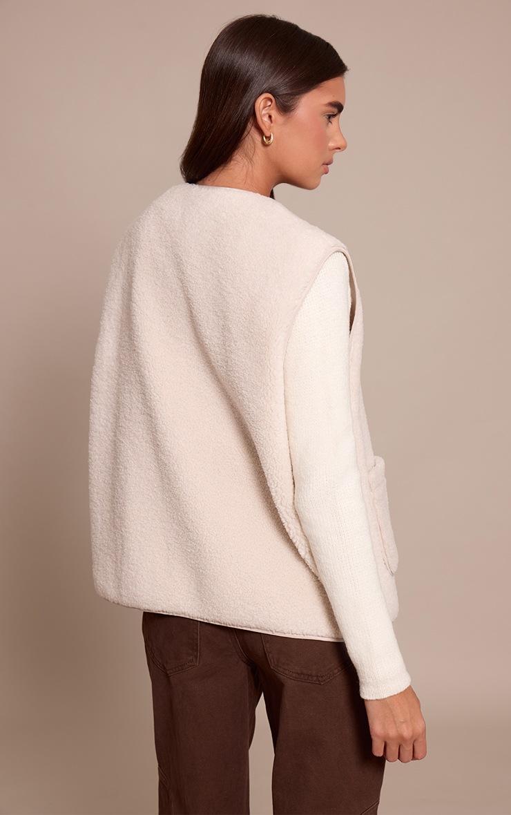 Pretty Little Thing Cream Borg Vest