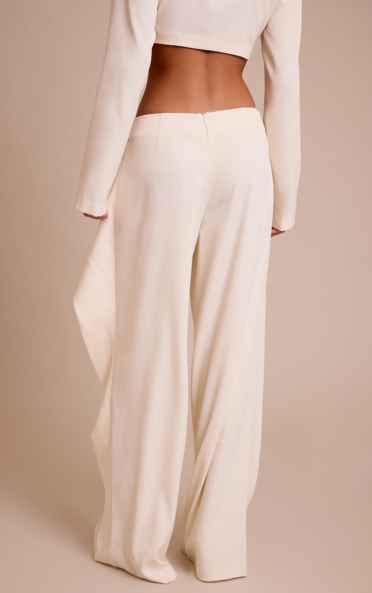 Pretty Little Thing Cream Twist Detail Pants