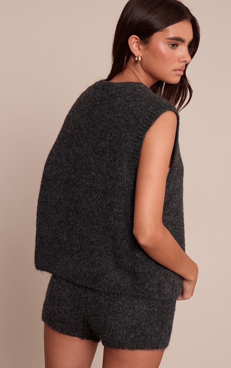 Pretty Little Thing Grey Brushed Knit Vest