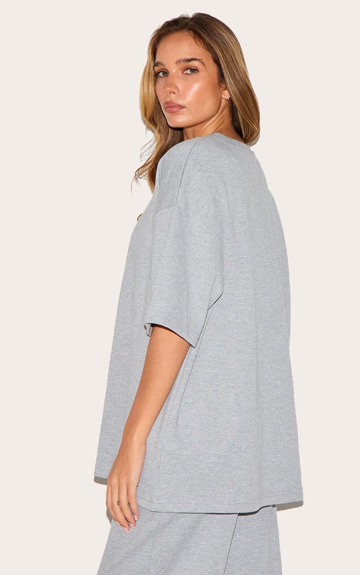 Pretty Little Thing Grey Jersey Oversized T-shirt