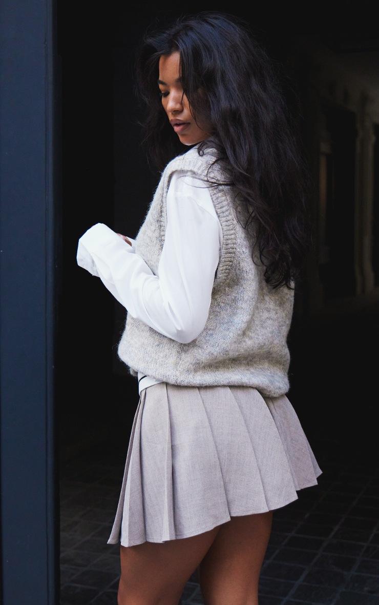 Pretty Little Thing Grey Marl Knit Sweater Vest