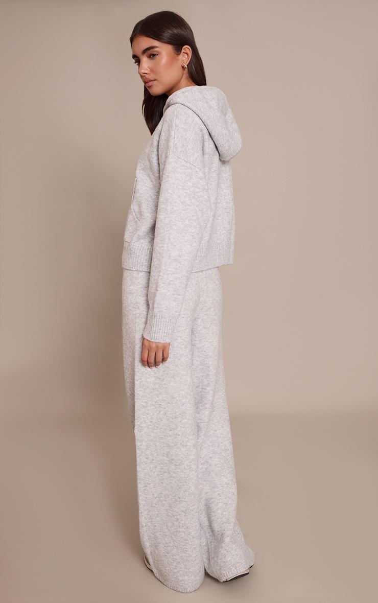 Pretty Little Thing Grey Wide Leg Knitted Pants