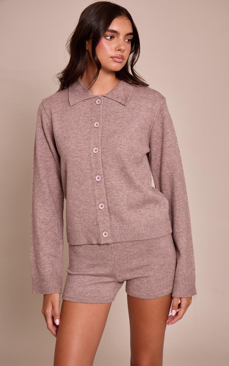 Pretty Little Thing Mocha Knitted Short