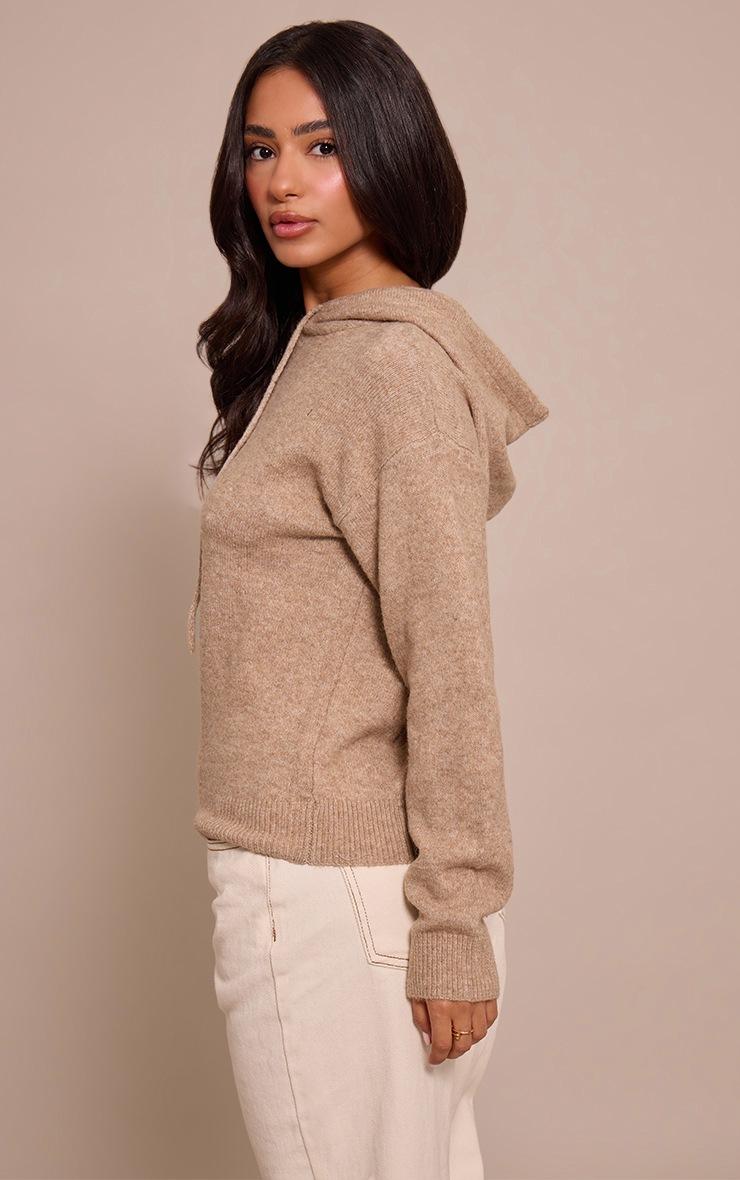 Pretty Little Thing Petite Pebble Knitted Hoodie