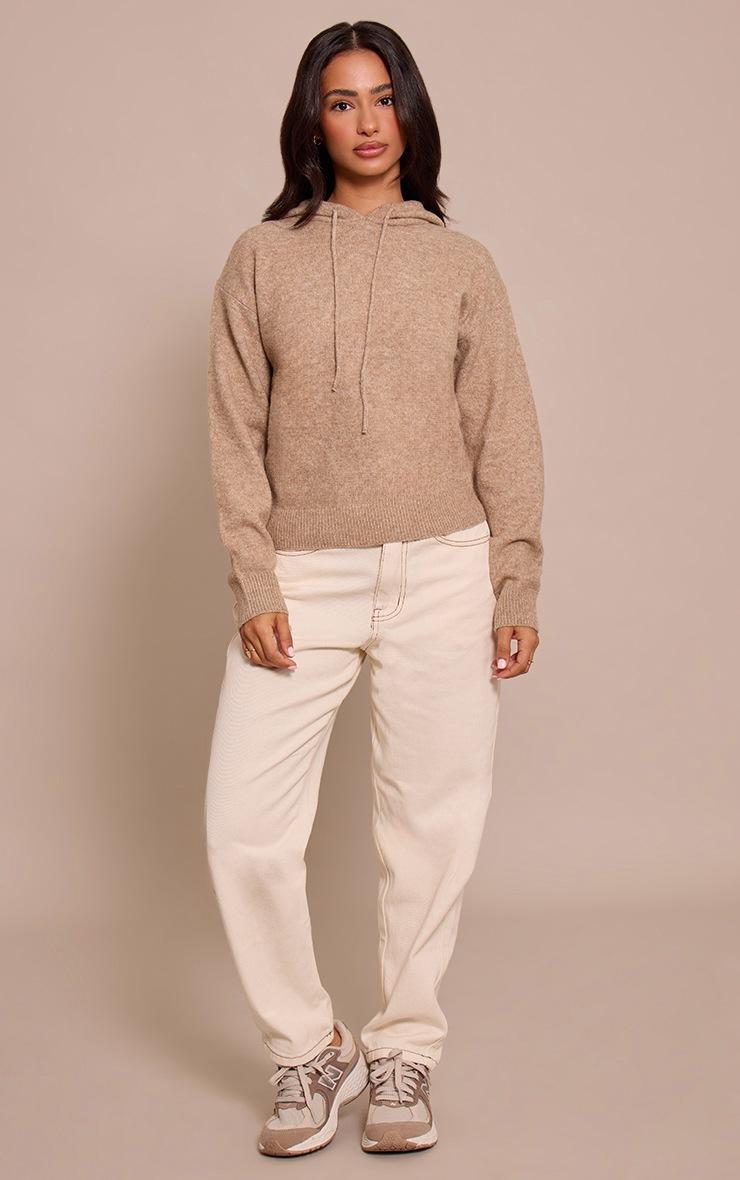 Pretty Little Thing Petite Pebble Knitted Hoodie