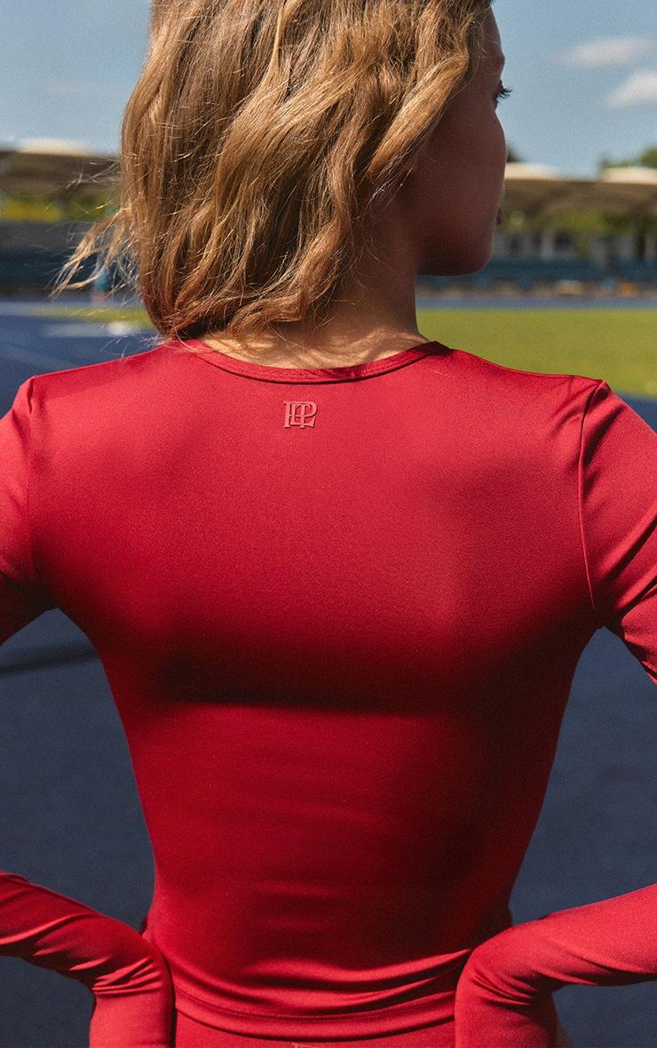 Pretty Little Thing Red Ultimate Long Sleeve Top