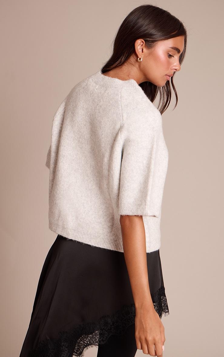 Pretty Little Thing Soft Grey Soft Knit T-shirt