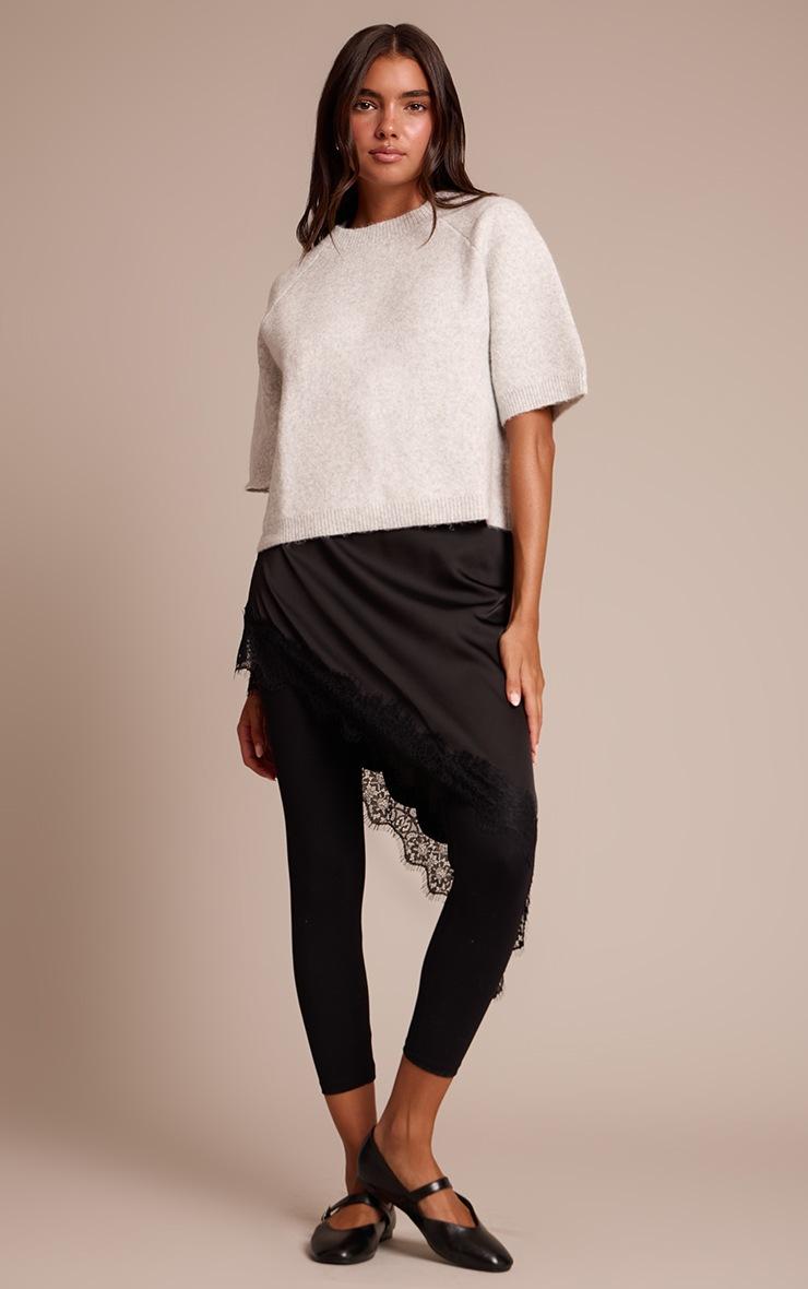 Pretty Little Thing Soft Grey Soft Knit T-shirt