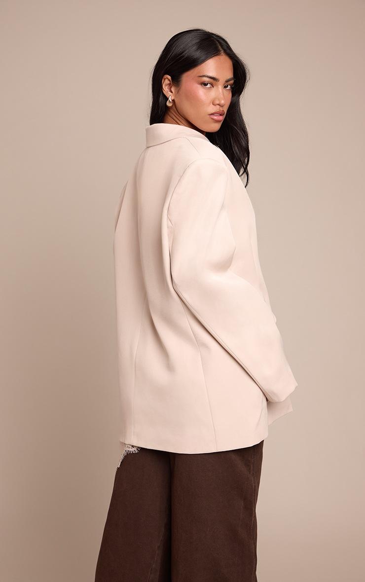 Pretty Little Thing Stone Oversized Blazer