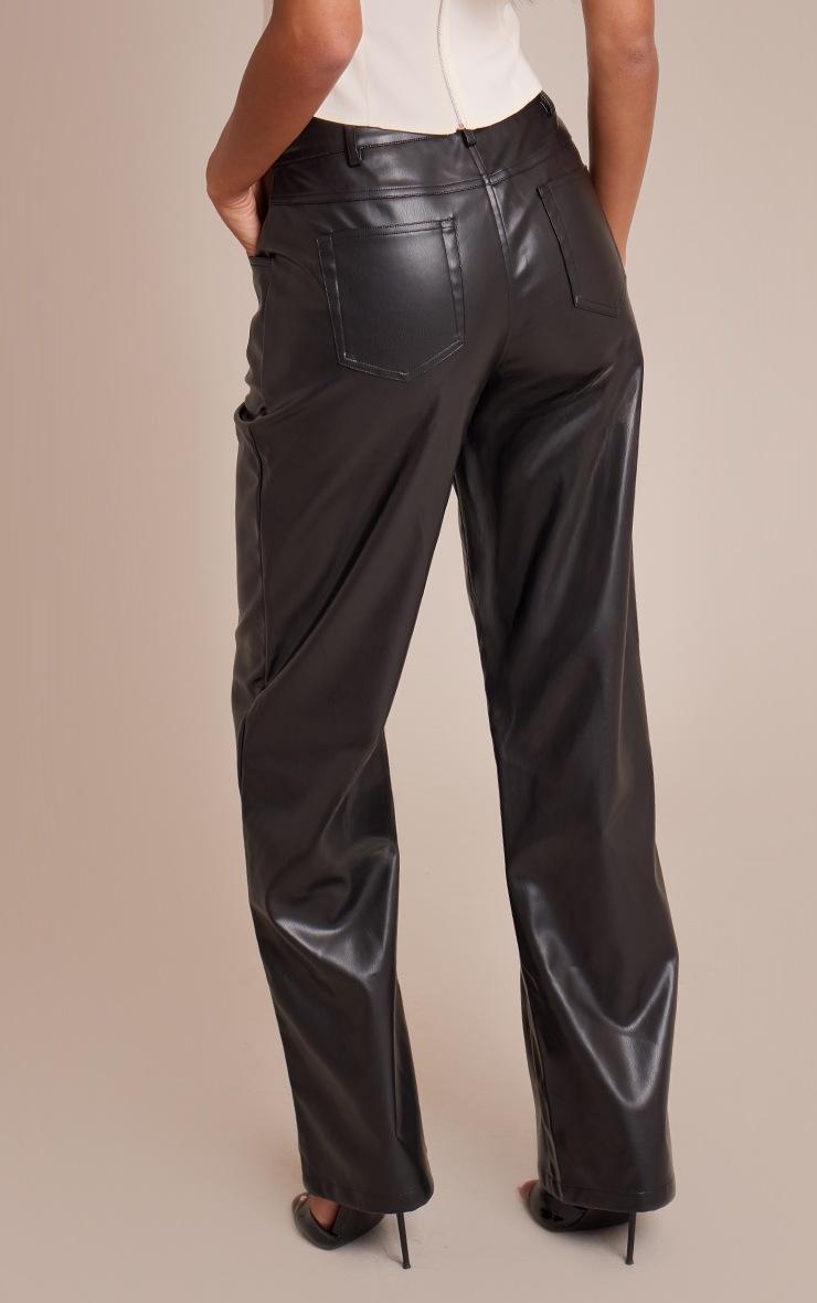 Pretty Little Thing Tall Black Faux Leather Pants