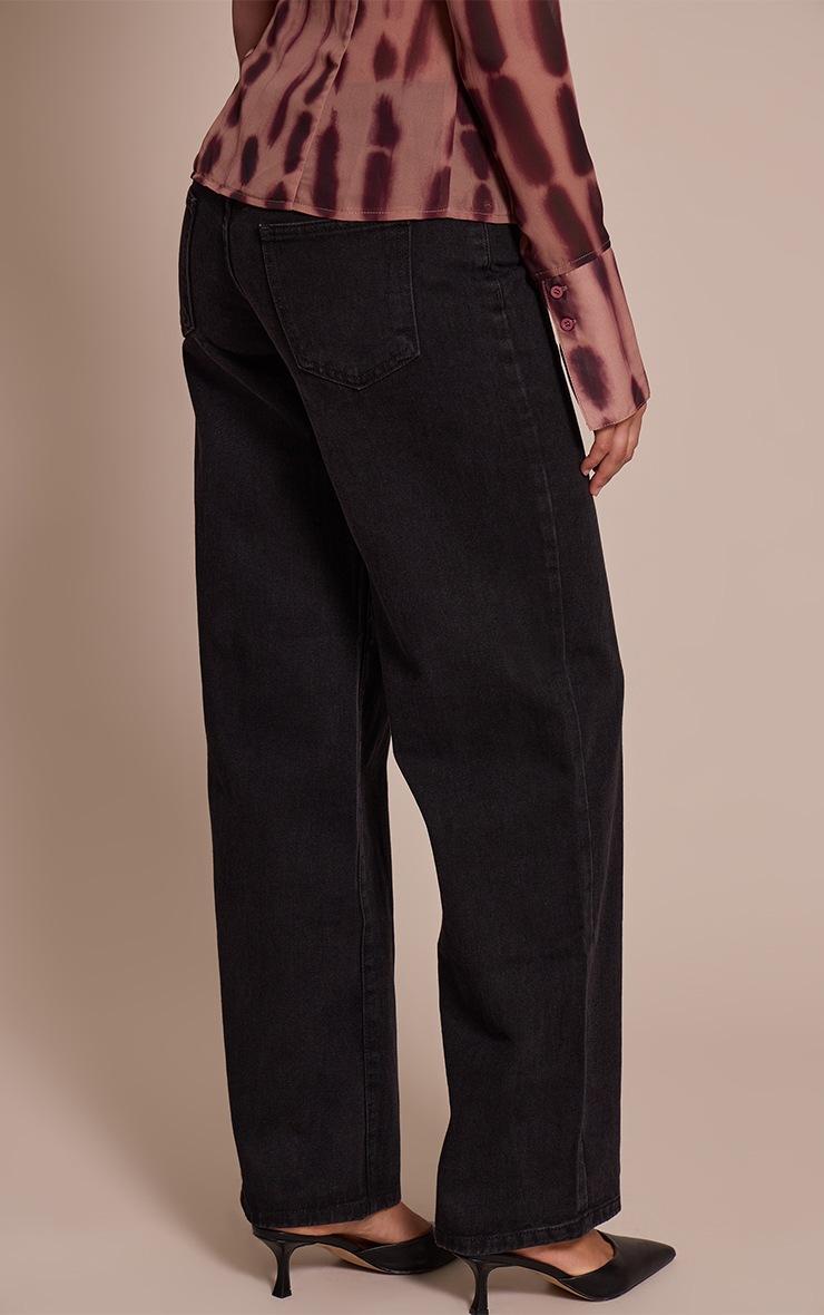 Pretty Little Thing Tall Black Wide Leg Jeans