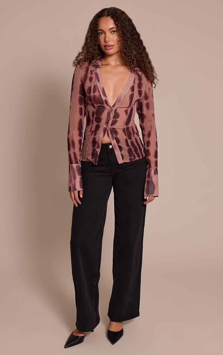 Pretty Little Thing Tall Black Wide Leg Jeans