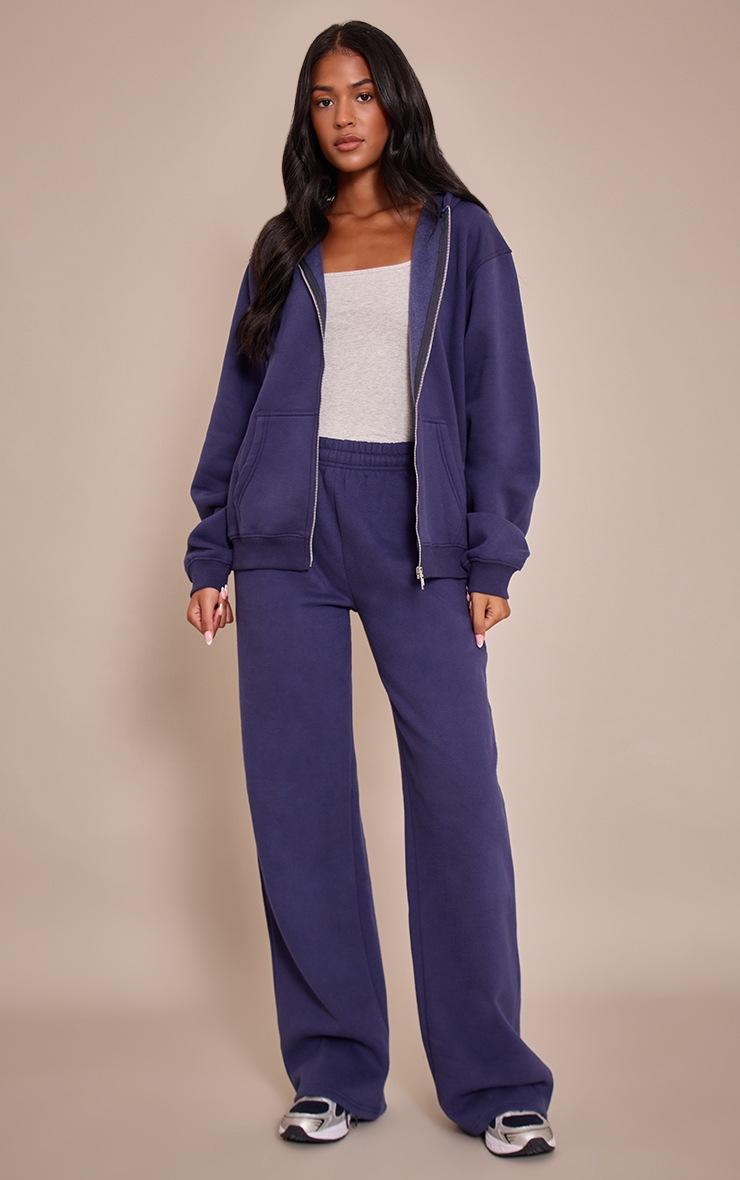 Pretty Little Thing Tall Navy Zip Through Hoodie
