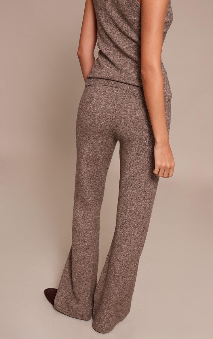 Pretty Little Thing Taupe Knitted Mid Rise Pant