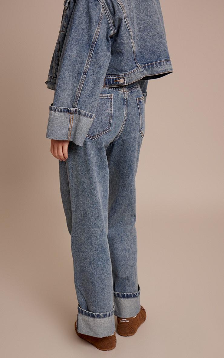 Pretty Little Thing Vintage Turn Up Hem Jeans