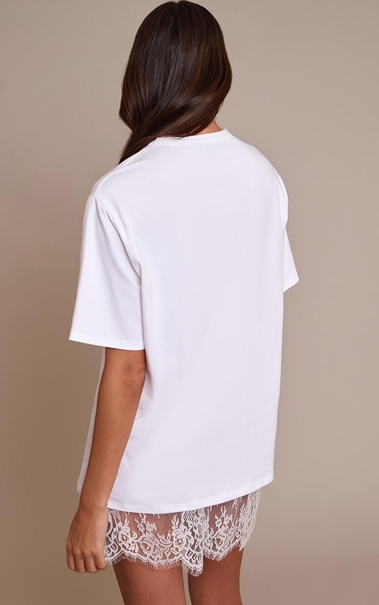 Pretty Little Thing White Lace Sheer Mini Skirt