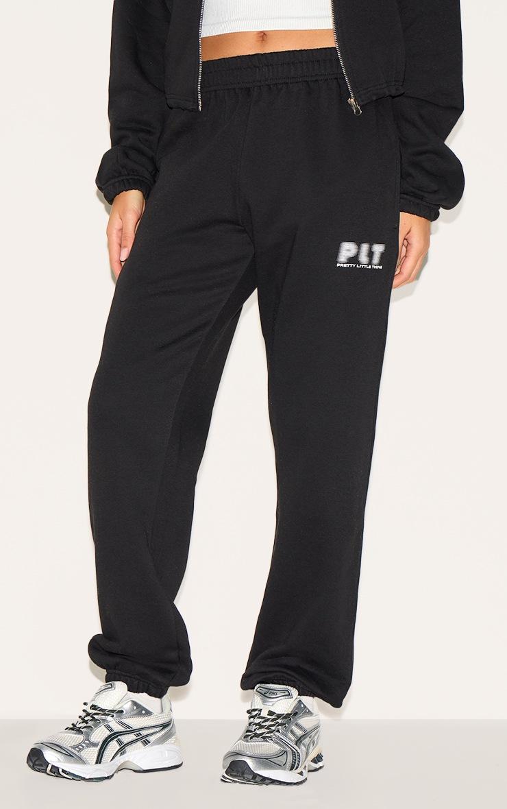 Pretty Little Thing PRETTYLITTLETHING Black Oversized Cuffed Sweatpants